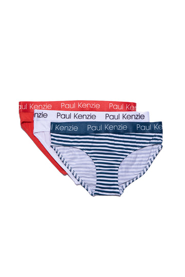 3'lü Kadın Slip Külot - Marine