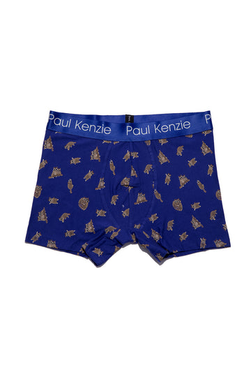 Desenli Erkek Boxer - Rakun