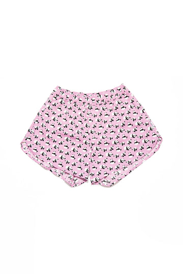 Desenli Kadın Ev Şort – Chill Space Collection – Chilly Panda