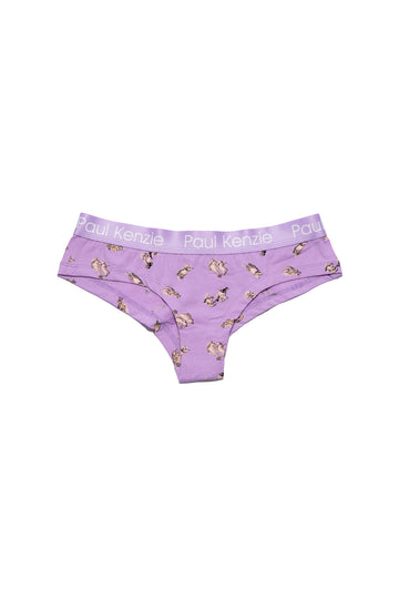 Desenli Kadın Cheeky Külot - Otter