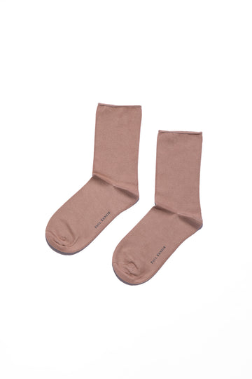 Lastiksiz Soket Çorap - Mocha Mousse