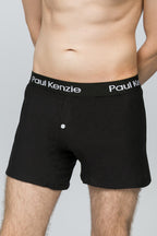 2'li Erkek Boxer Şort - Button Fly Blackish
