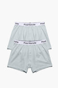 2'li Erkek Boxer Şort - Button Fly Gray