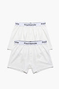 Erkek 2'li Boxer Şort - Button Fly Whitey