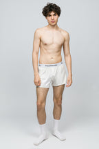 Erkek 2'li Boxer Şort - Button Fly Whitey