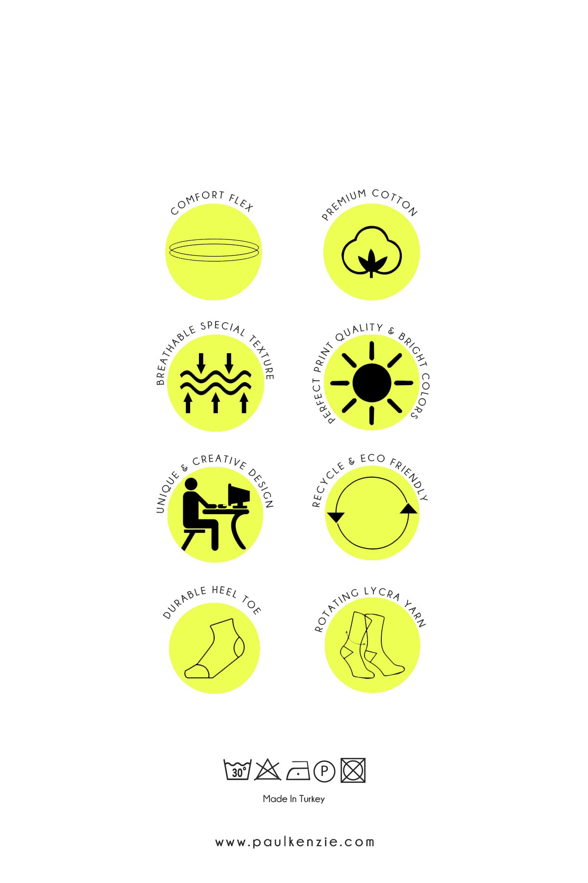 2'li Nakış Logolu Unisex Çorap - Eco Characters - Forest