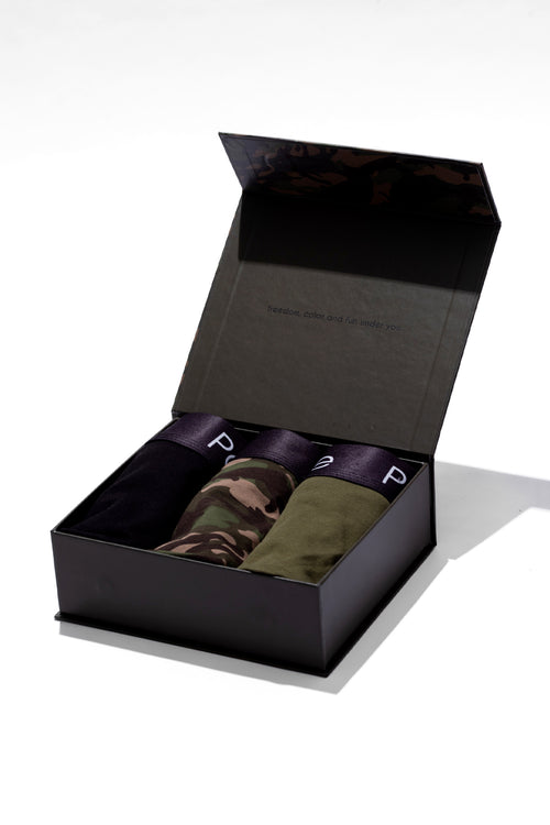Erkek 3'lü Boxer - Camo