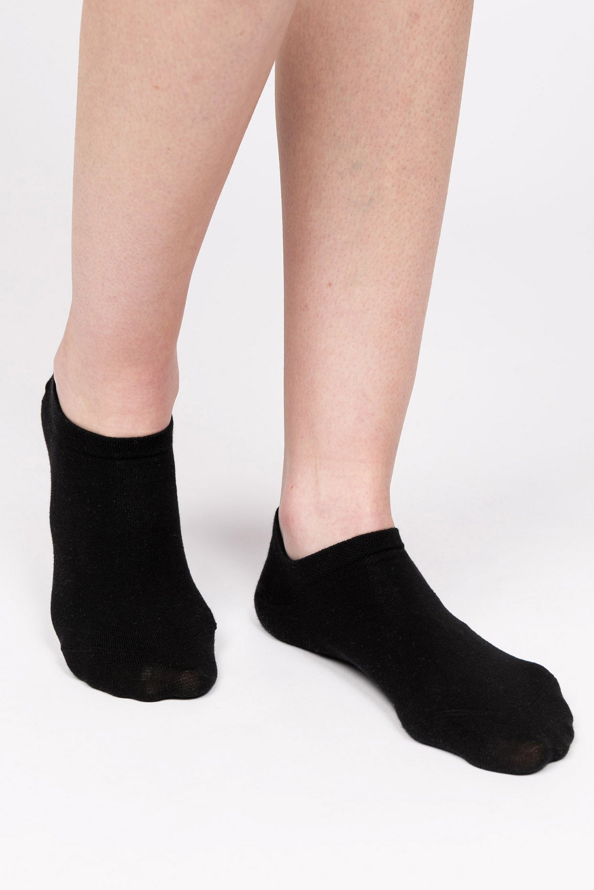 Unisex 3'lü Sneaker Çorap Seti - All Black