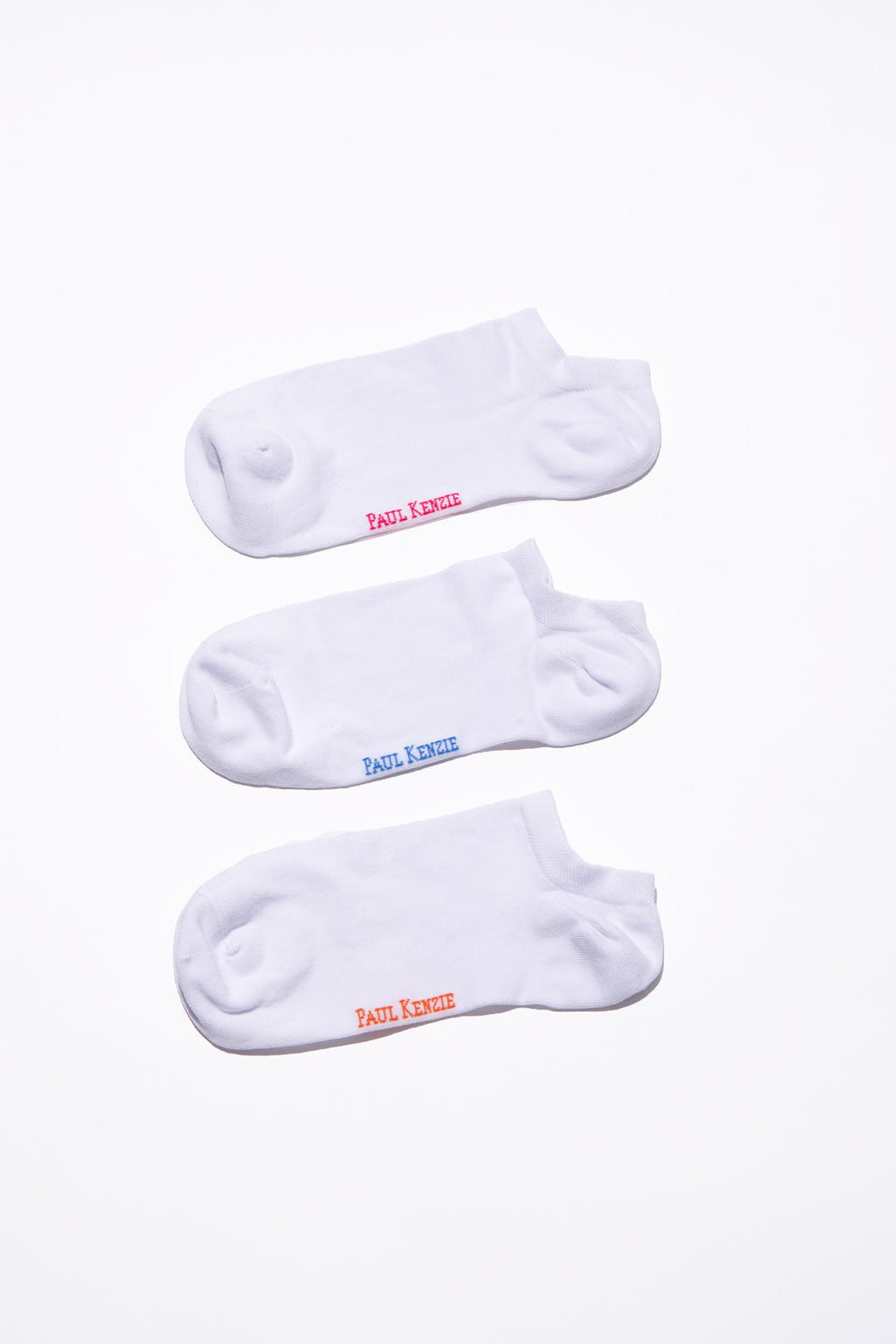 Unisex 3'lü Sneaker Çorap Seti - Whitey