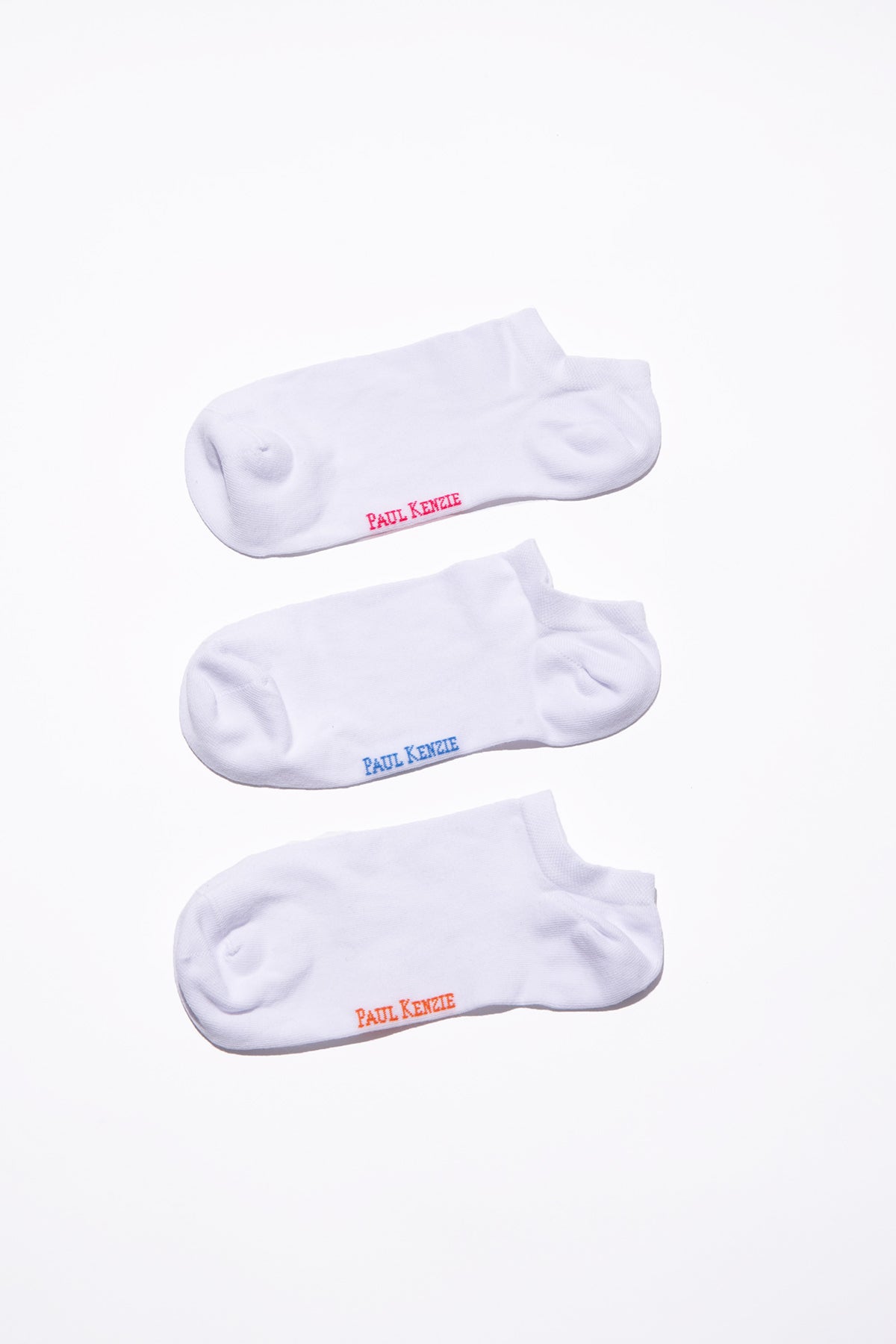 Unisex 3'lü Sneaker Çorap Seti - Whitey
