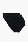 Kadın 5'li Slip Külot Seti - All Black