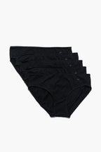 Kadın 5'li Slip Külot Seti - All Black
