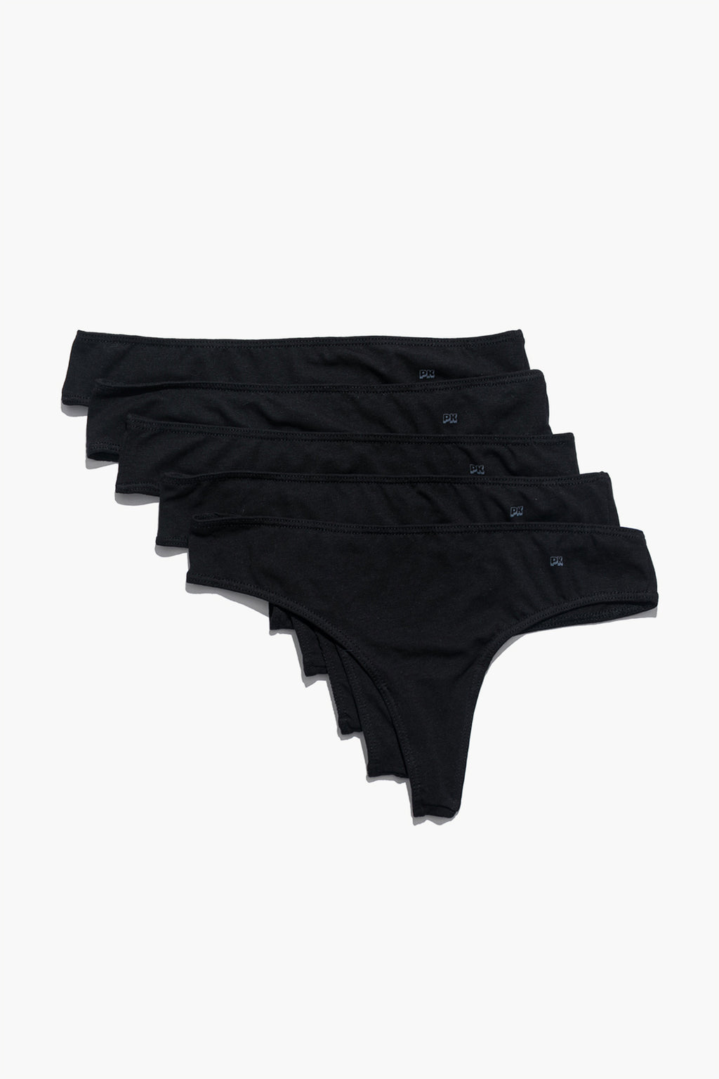 Kadın 5'li String Külot Seti - All Black