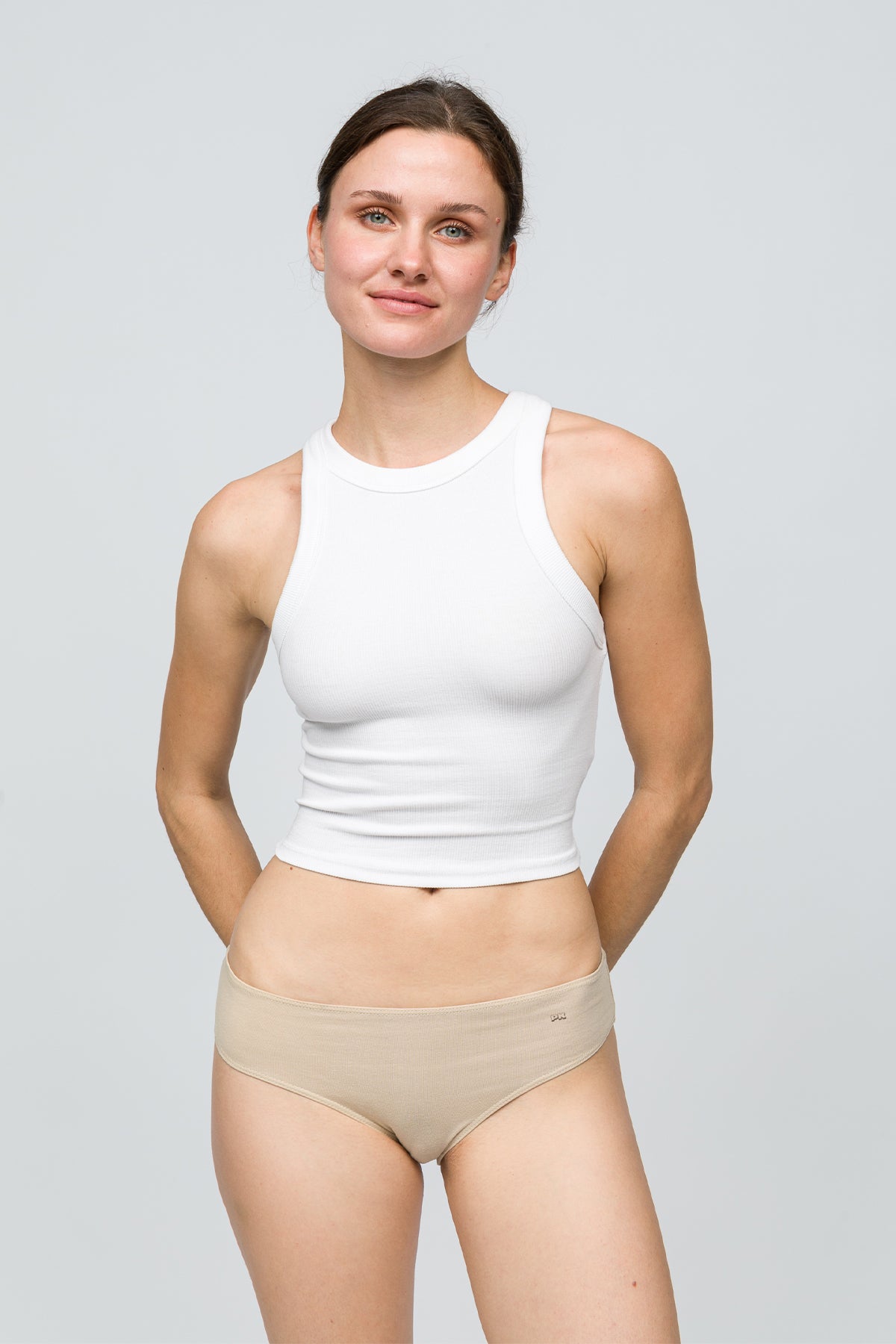 5'li Kadın Slip Külot - Nude