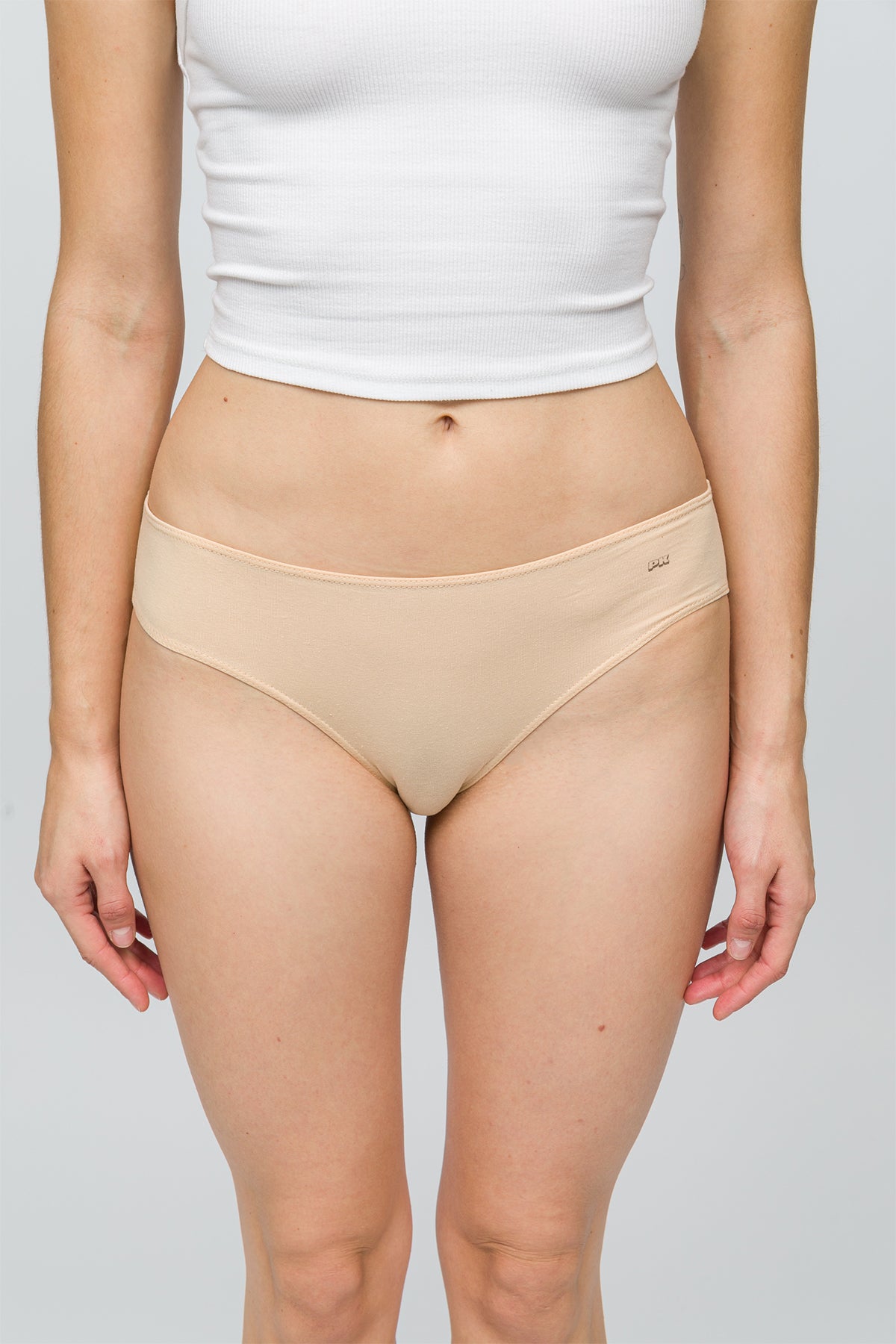 5'li Kadın Slip Külot - Nude