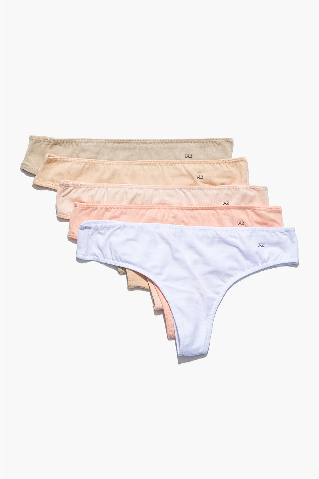 Kadın 5'li String Külot Seti - Nude