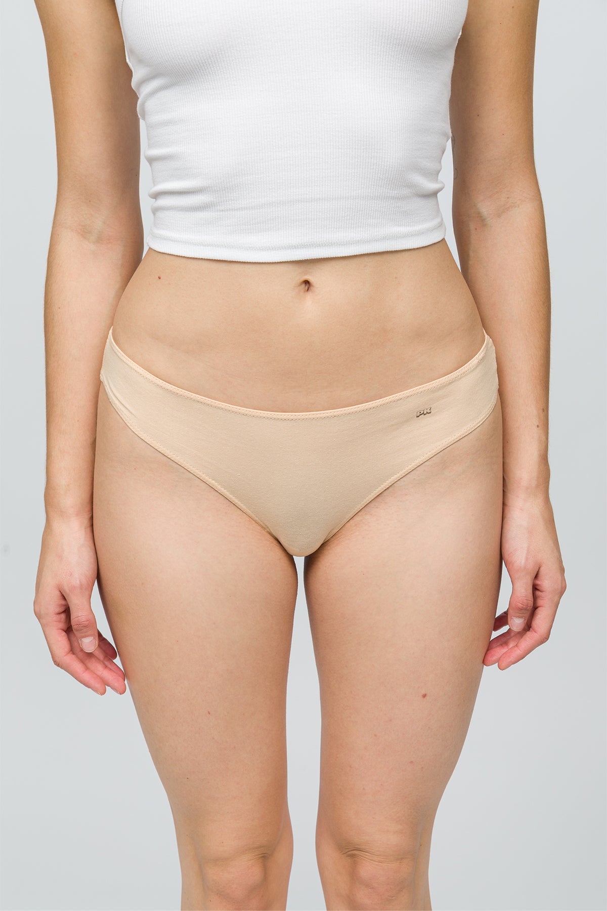 5'li Kadın String Külot - Nude