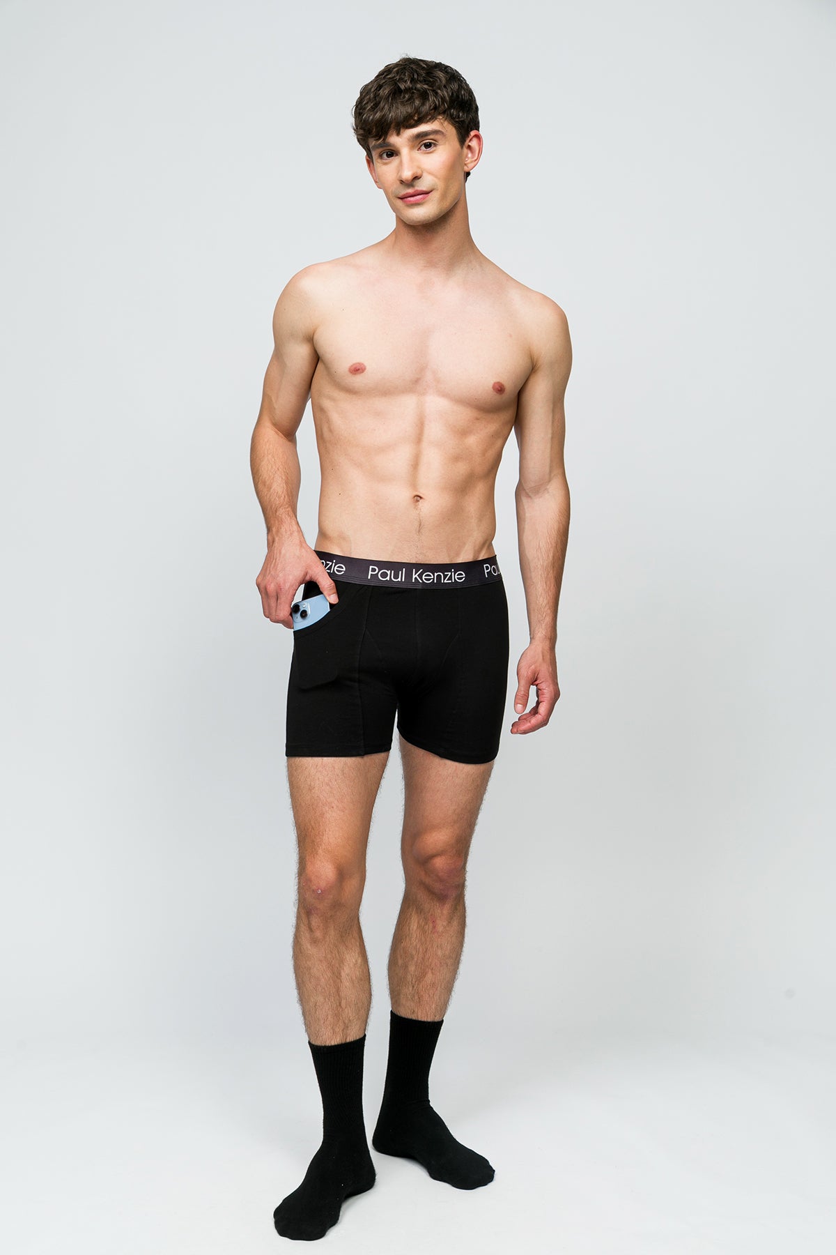 Cepli Erkek Boxer - Blackish - Pockets