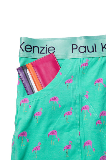 Cepli Erkek Boxer - Pink Birdy - Pockets
