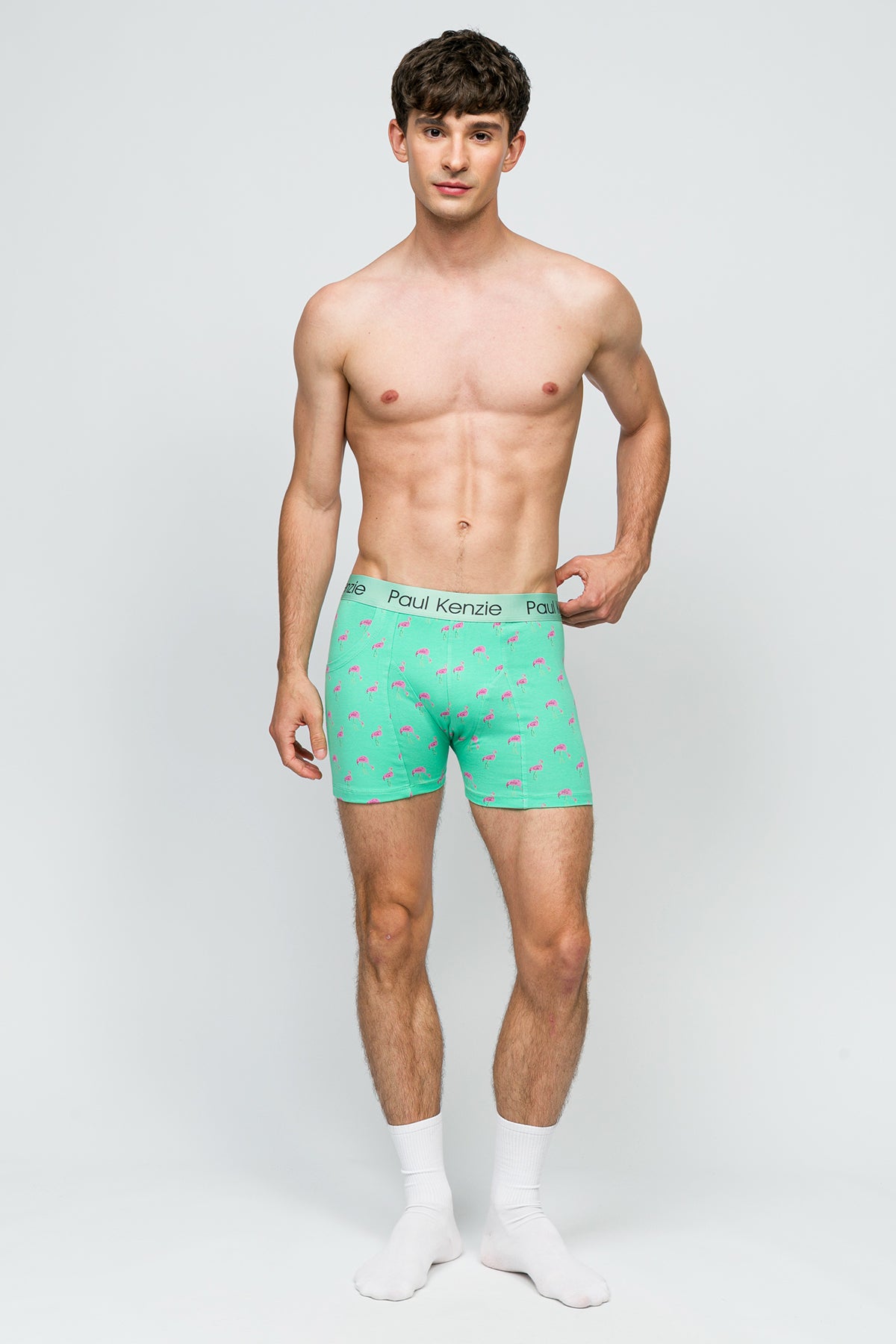 Cepli Erkek Boxer - Pink Birdy - Pockets