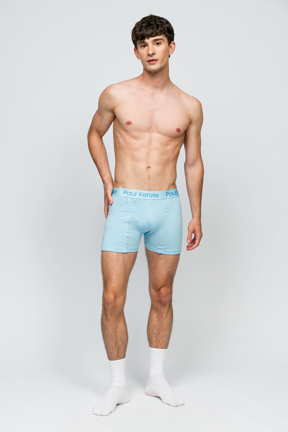 Cepli Erkek Boxer - Rainbow 4 Açık Mavi - Pockets