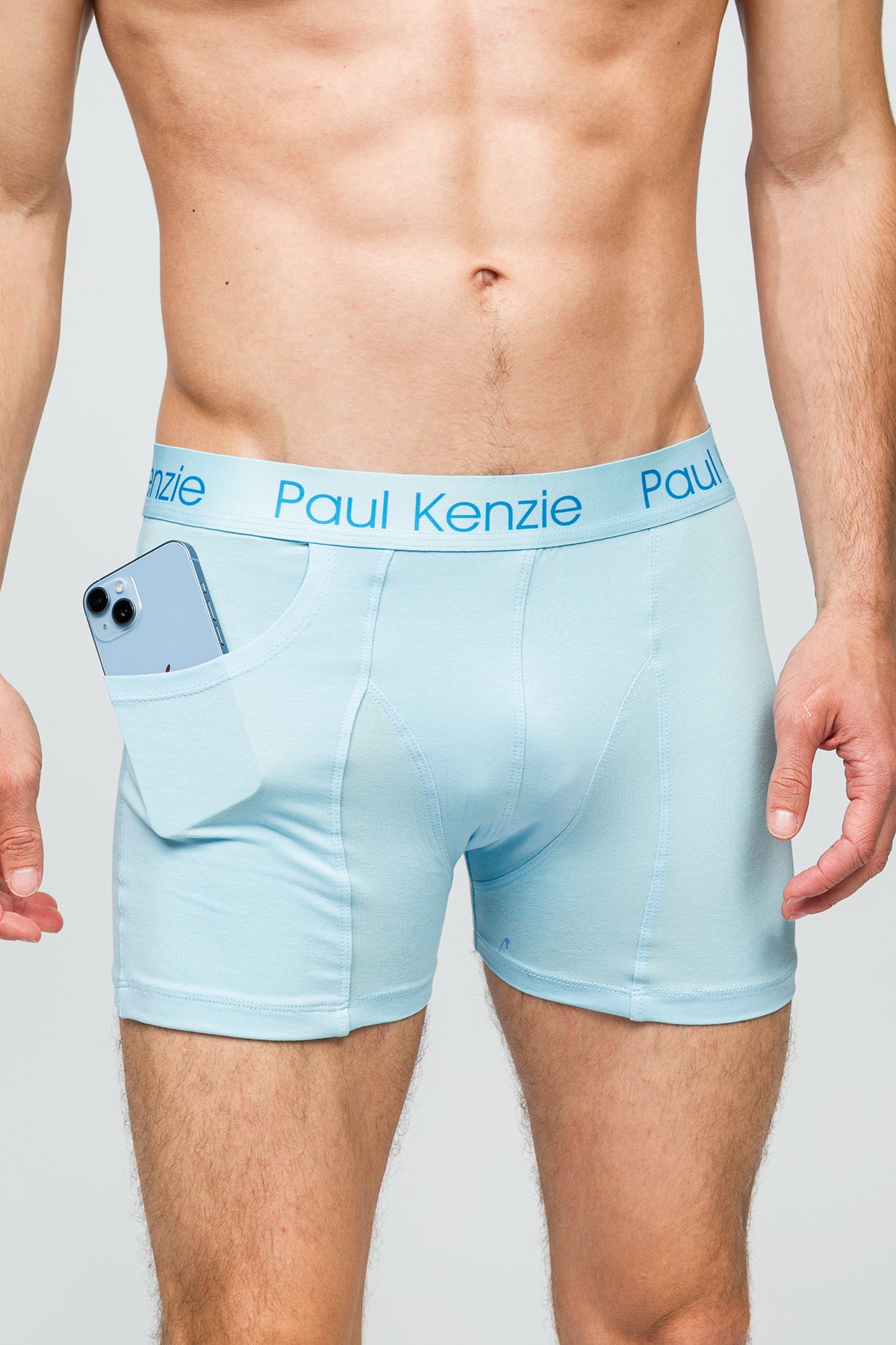 Cepli Erkek Boxer - Rainbow 4 Açık Mavi - Pockets