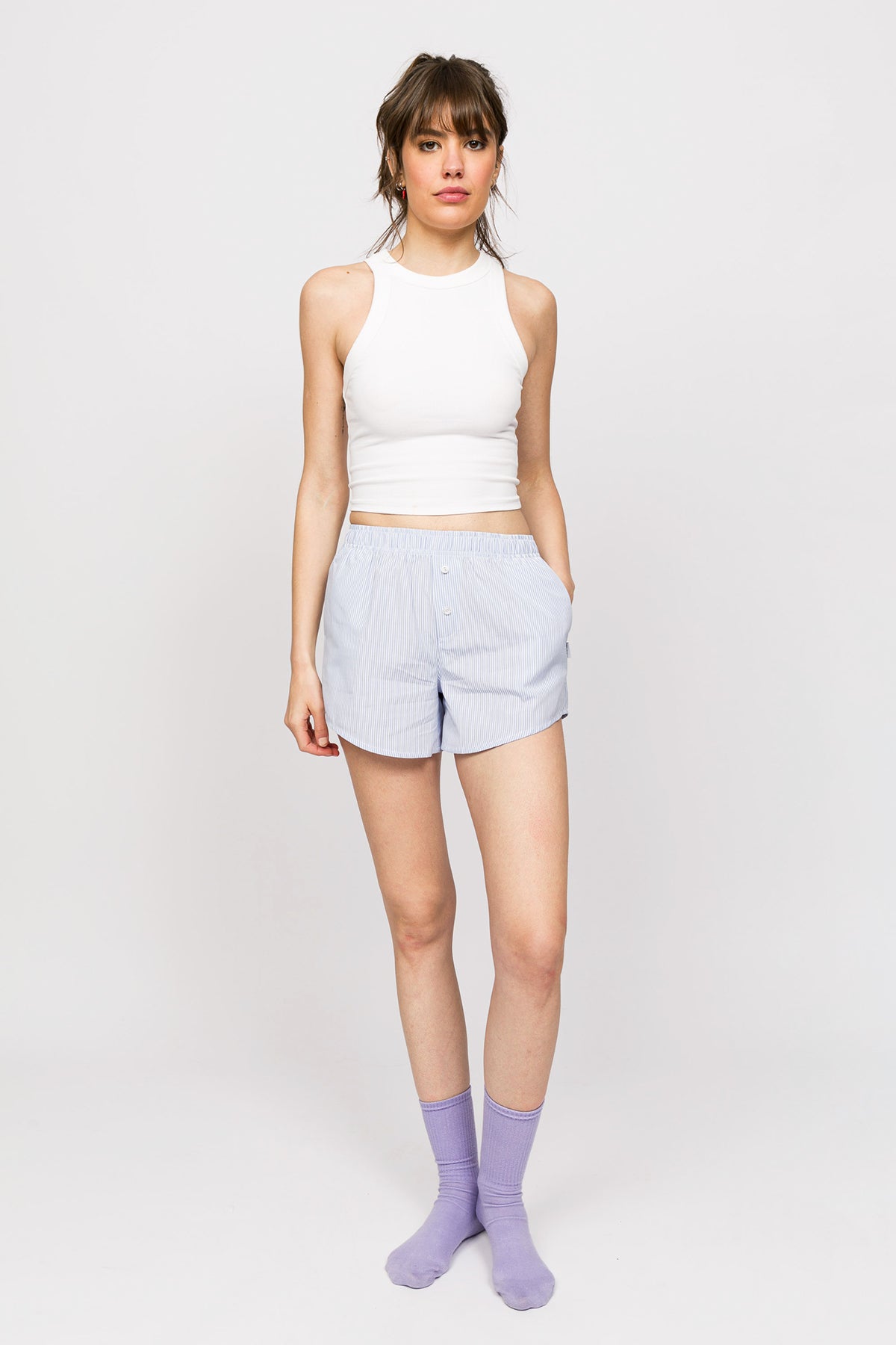 Chill Space Collection - Kadın Ev Şort - Bluey