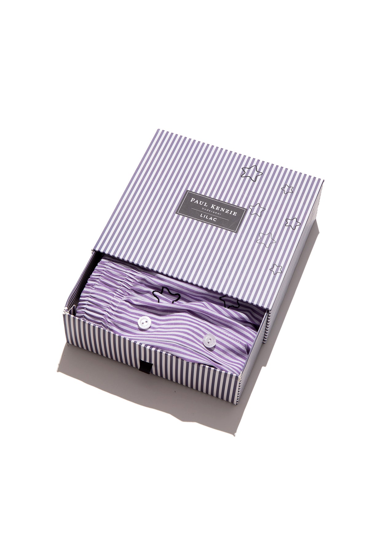 Chill Space Collection - Nakışlı Erkek Ev Şort - Lilac