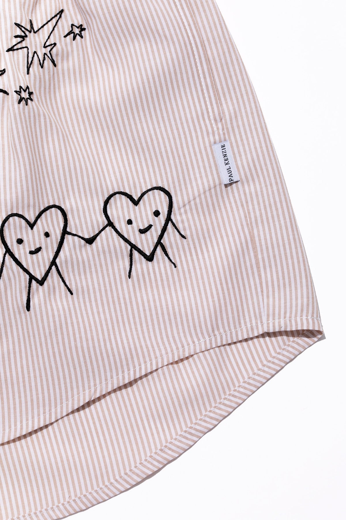 Chill Space Collection - Nakışlı Kadın Ev Şort - Sandy