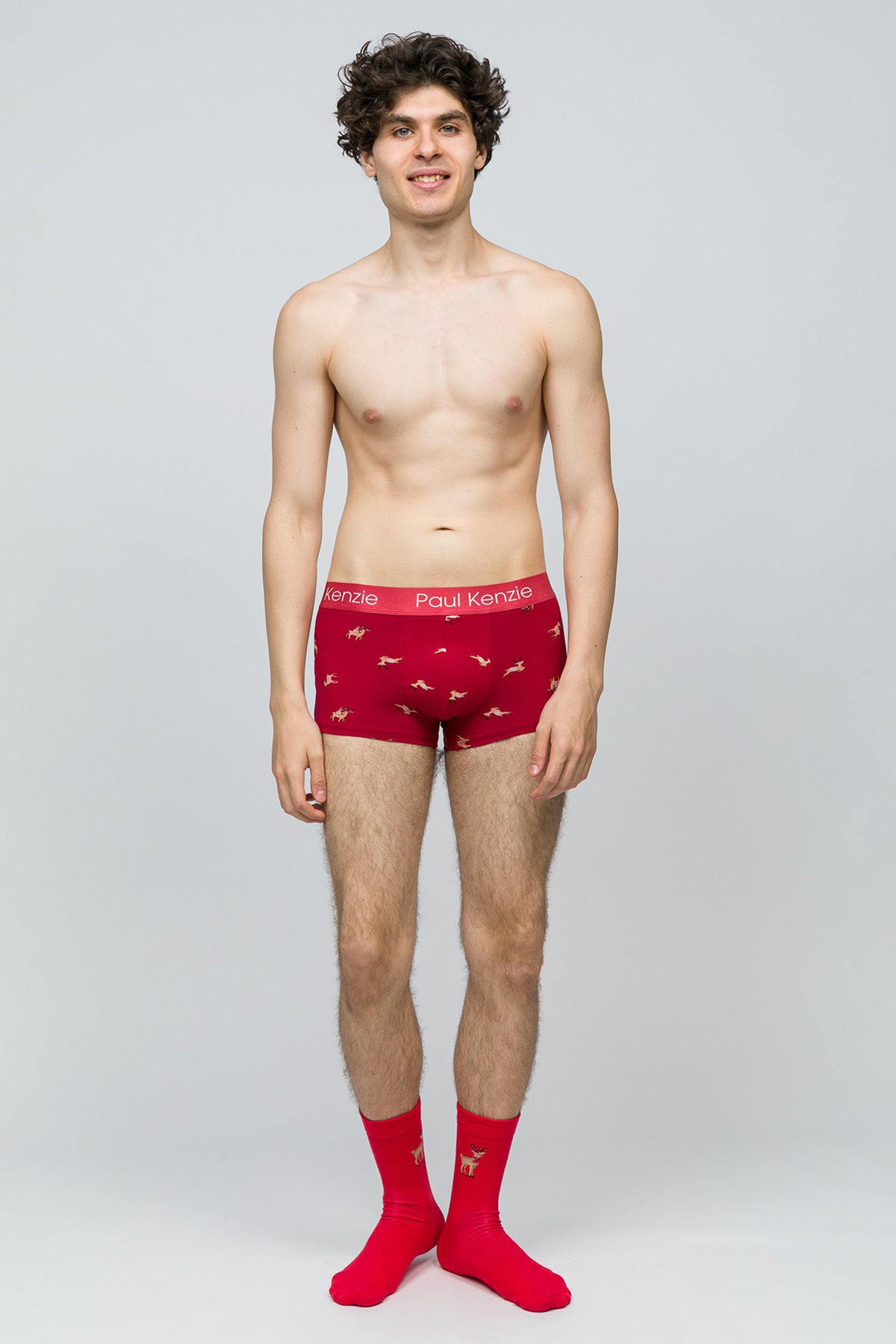 JULEDAGE（ジューレダーゲ） / Christmas Days【箱付美品】 Christmas Collection - Erkek Trunk Boxer - Reindeer Kisses – Paul