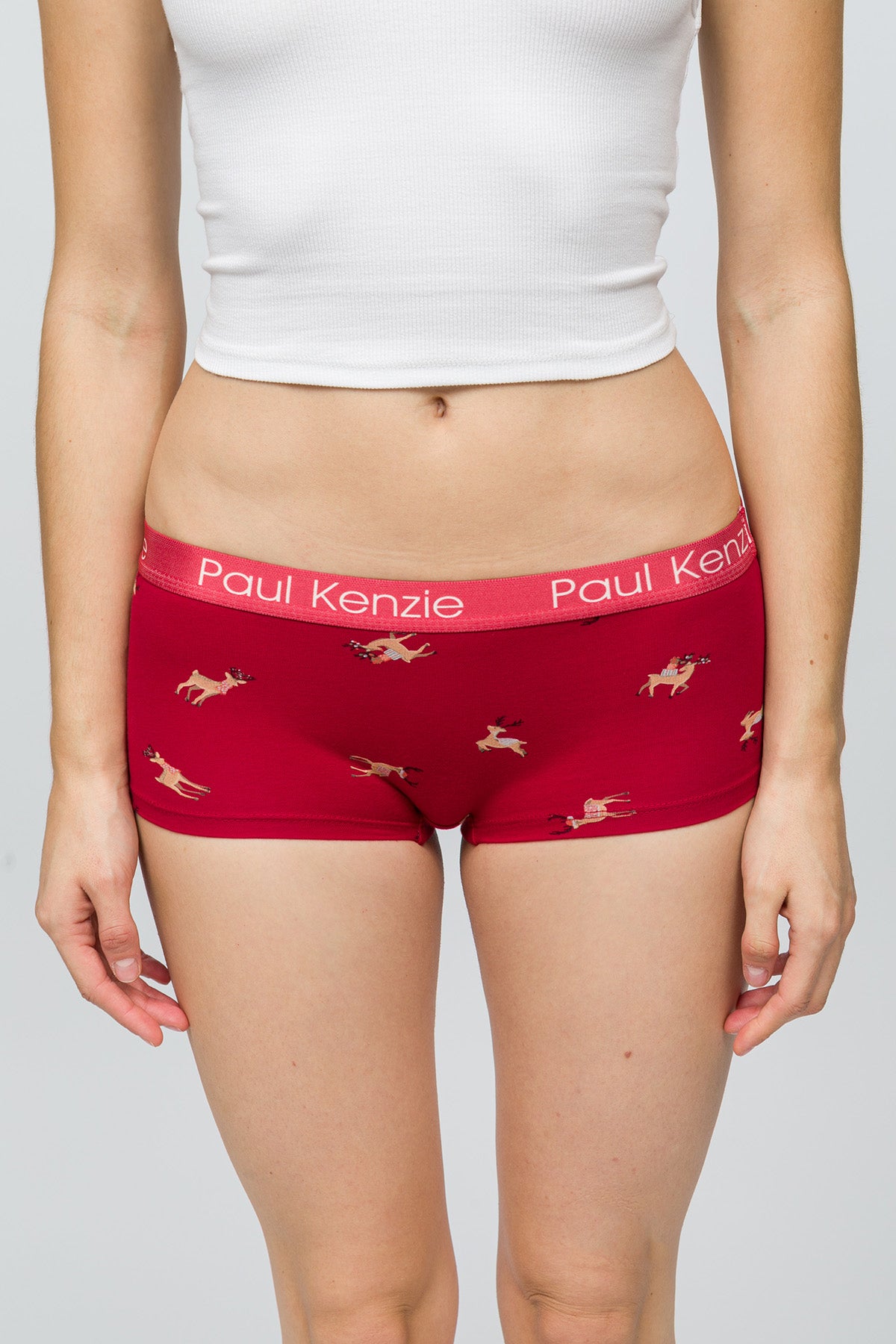 Christmas Collection - Kadın Boyshort Külot - Reindeer Kisses