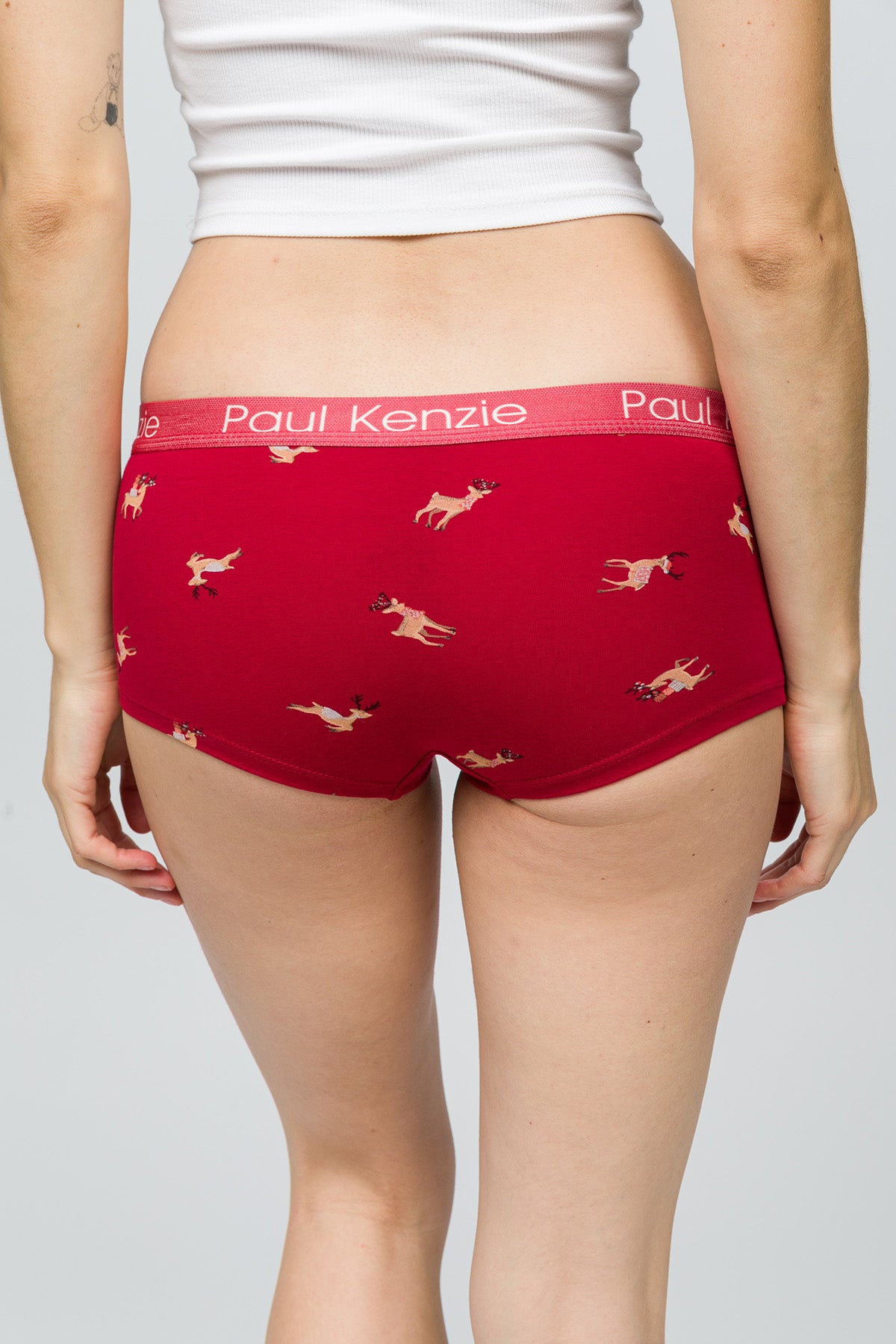 Christmas Collection - Kadın Boyshort Külot - Reindeer Kisses
