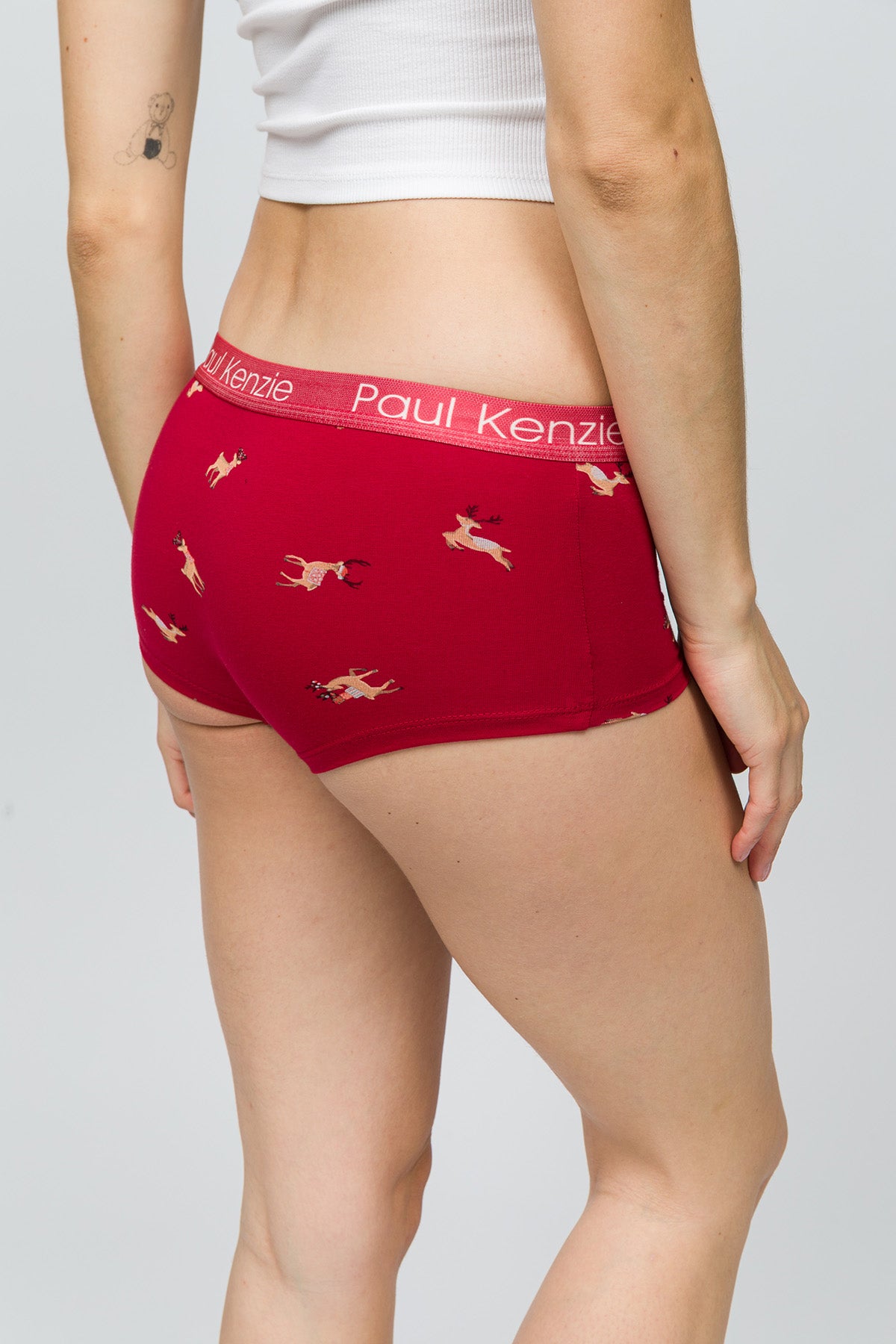 Christmas Collection - Kadın Boyshort Külot - Reindeer Kisses