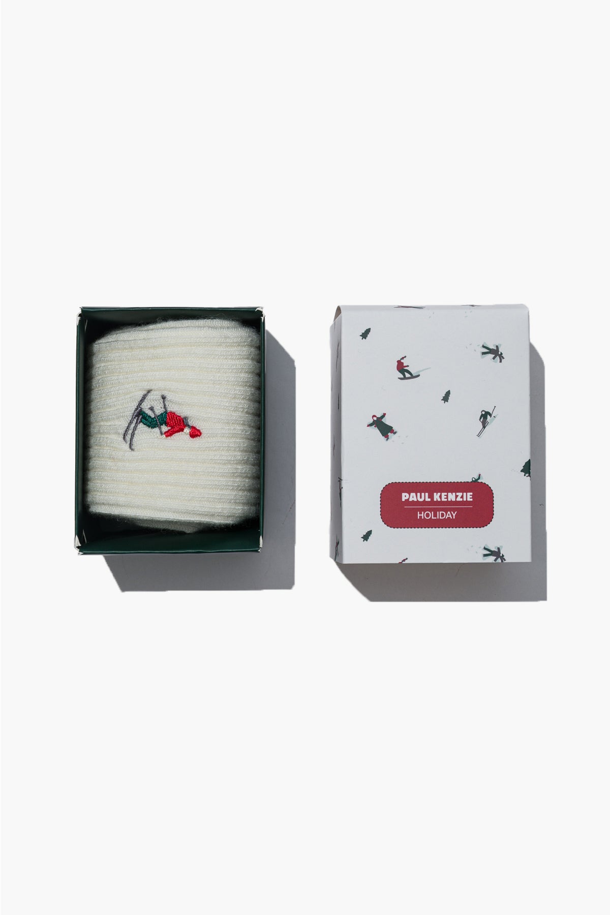 Christmas Collection - Nakışlı Yün Çorap - Holiday