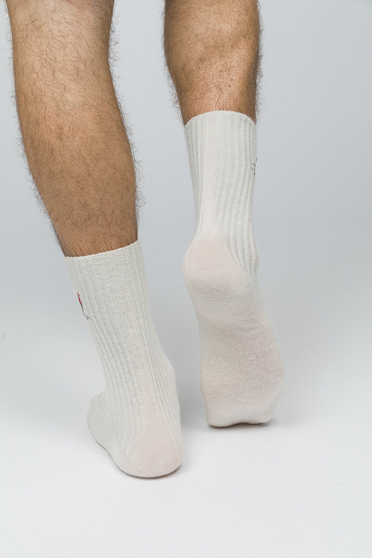 Christmas Collection - Nakışlı Yün Çorap - Holiday