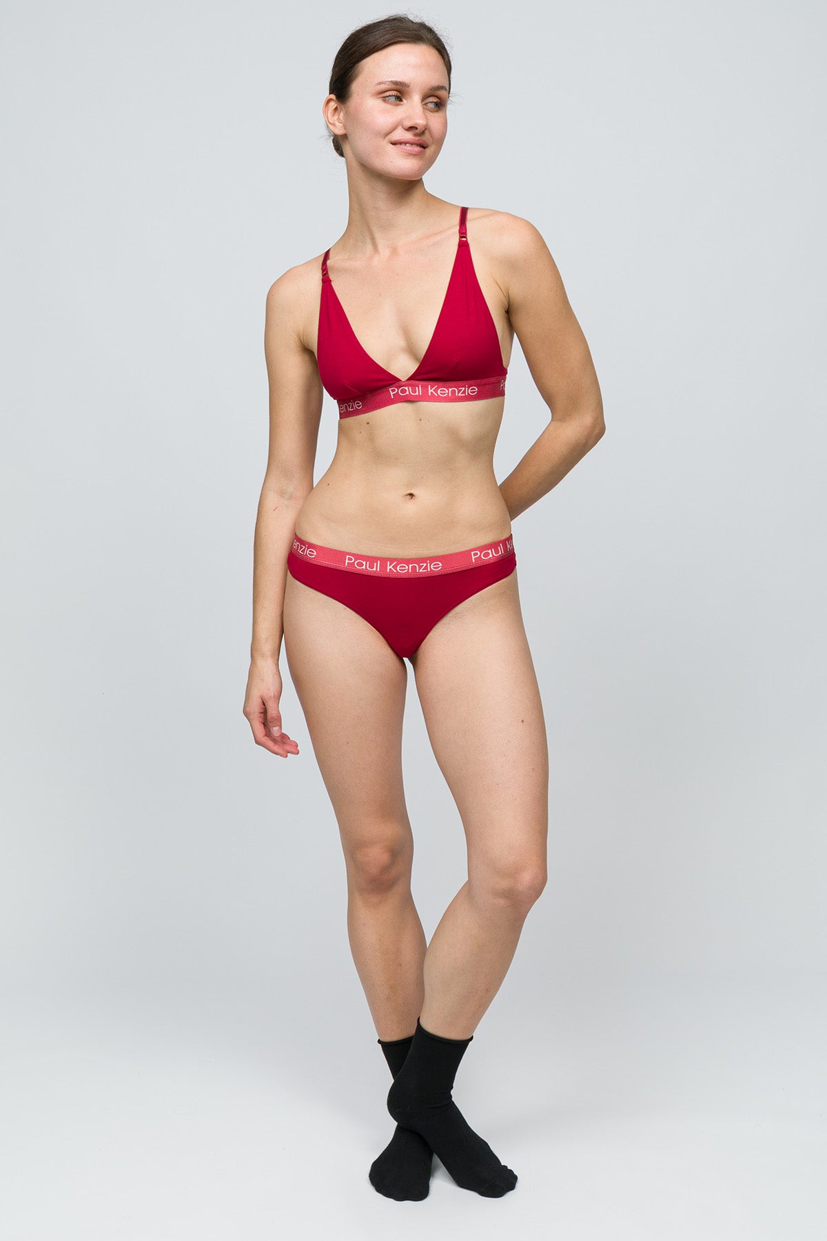 Christmas Collection - Triangle Spor Bralet - Holly