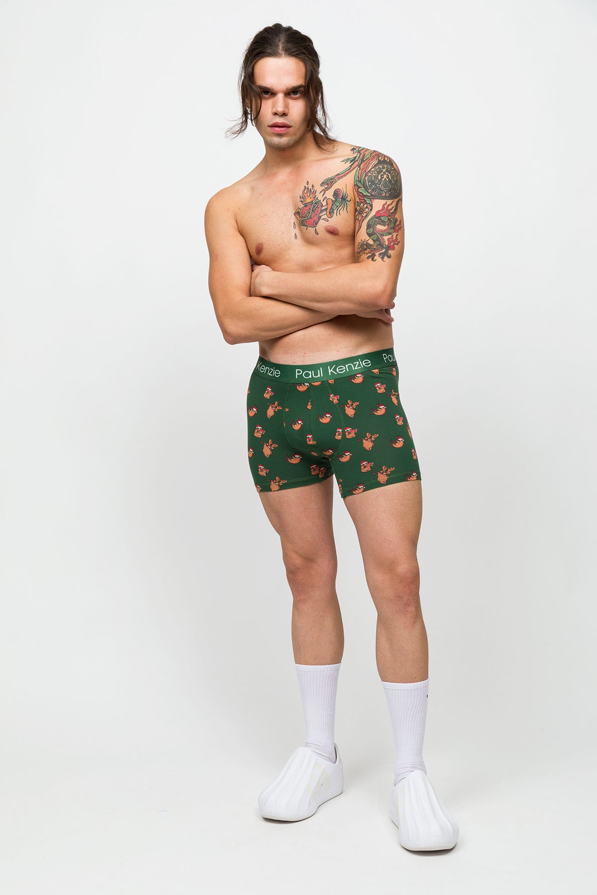 Desenli Erkek Boxer - Christmas Collection - Lazymas