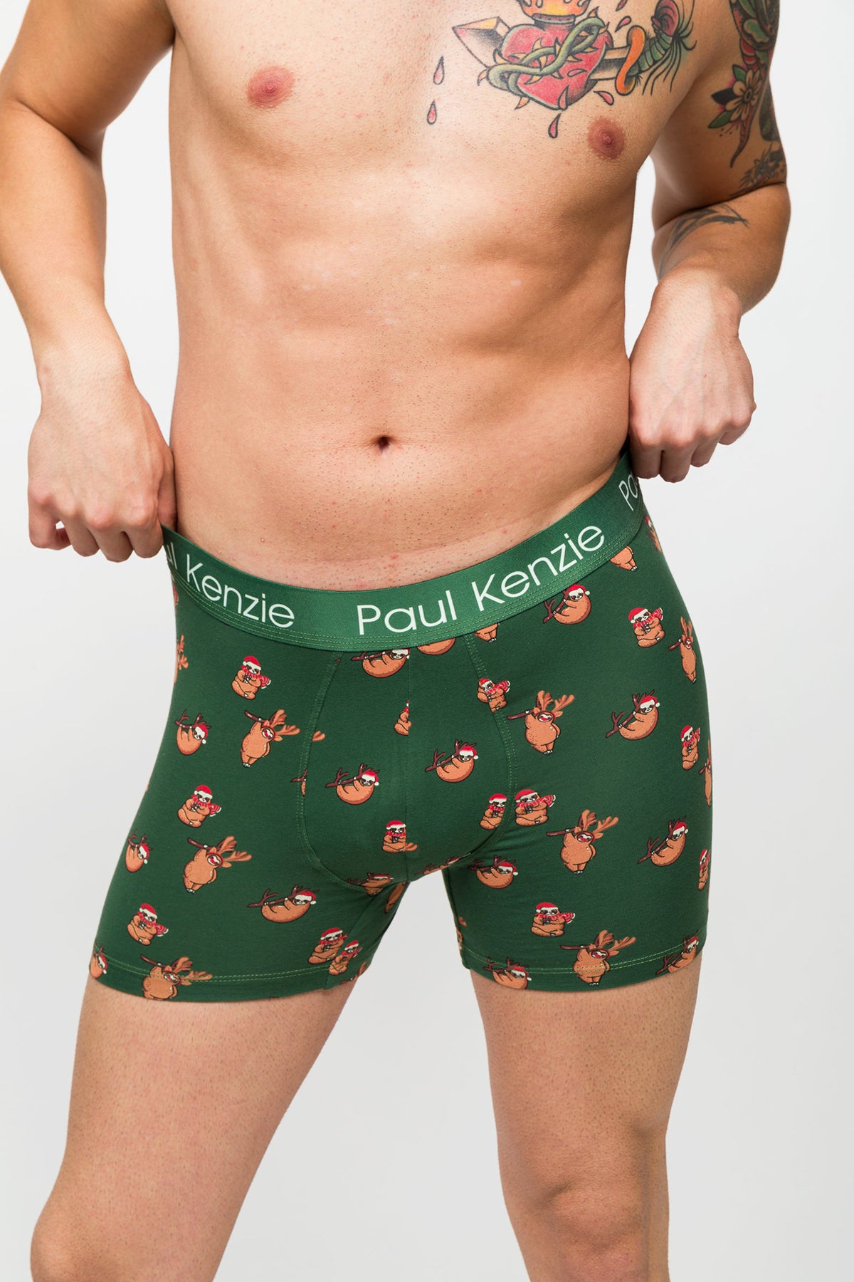 Desenli Erkek Boxer - Christmas Collection - Lazymas