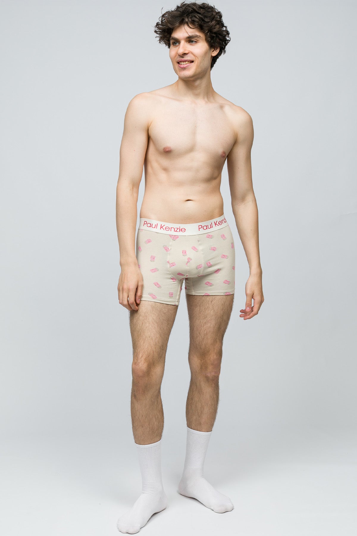 Desenli Erkek Boxer - Popcorn