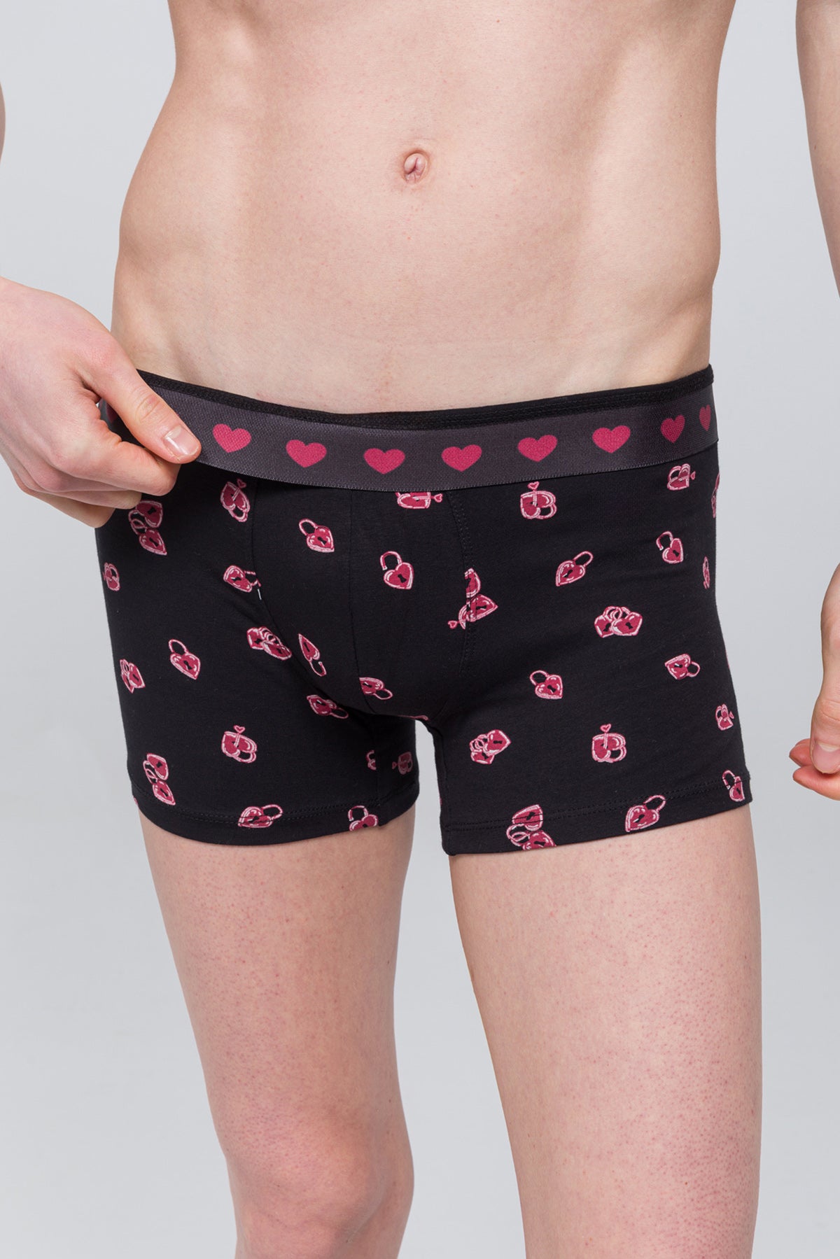 Desenli Erkek Boxer - Valentine Collection - Lovelock
