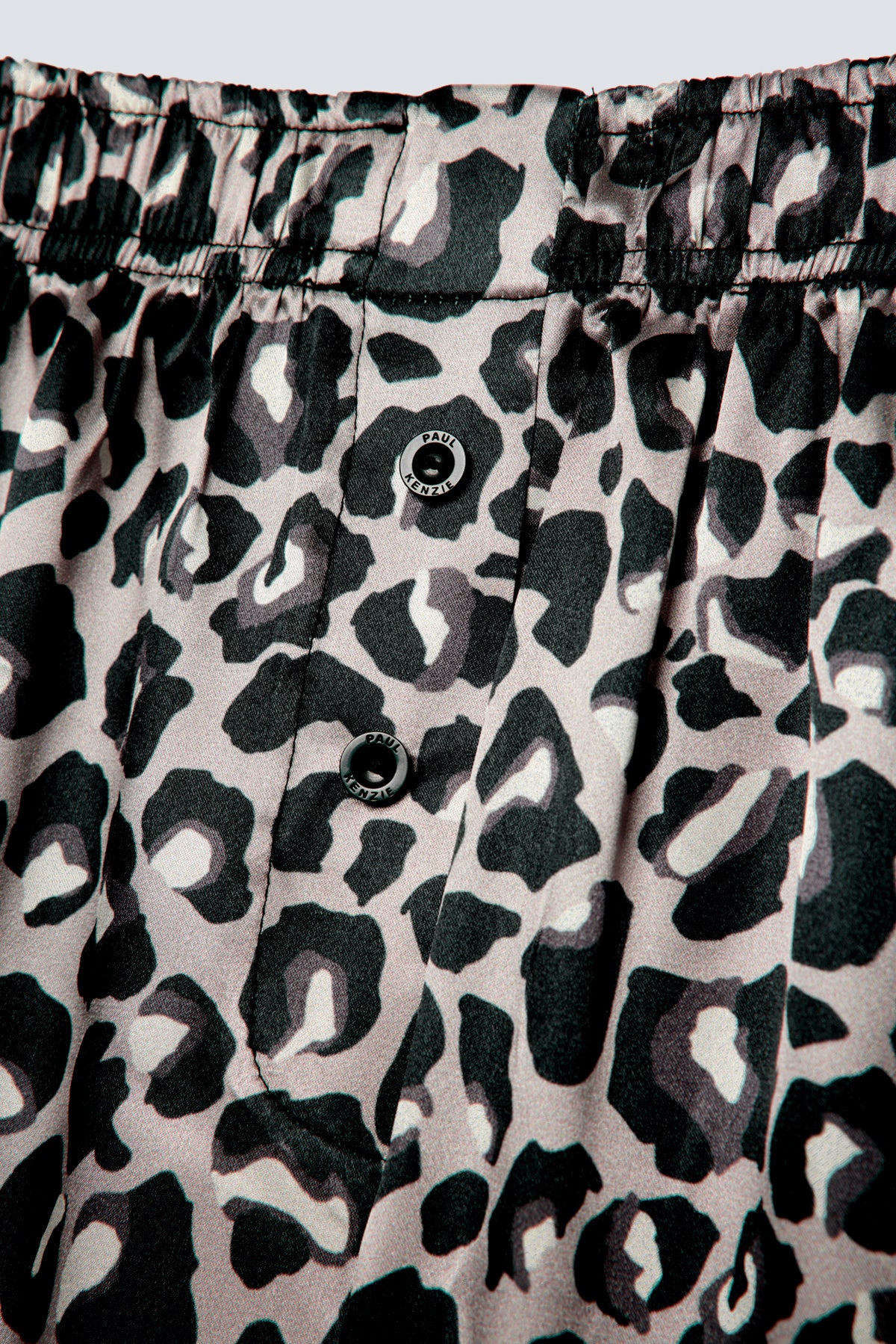 Erkek Saten Şort - Silky Leopard