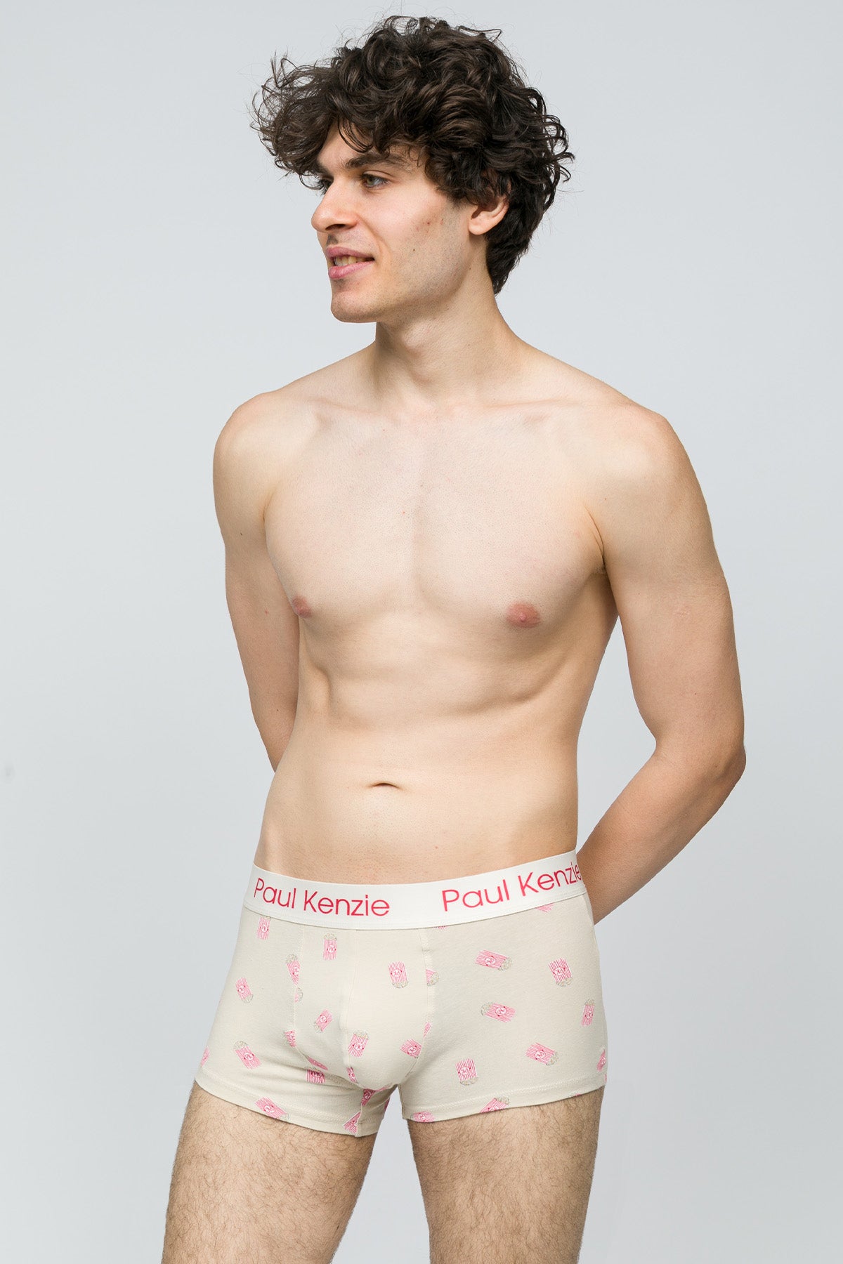 Desenli Erkek Trunk Boxer - Popcorn