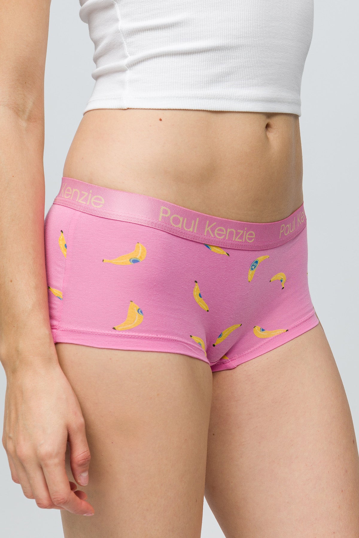 Desenli Kadın Boyshort Külot - Bananas