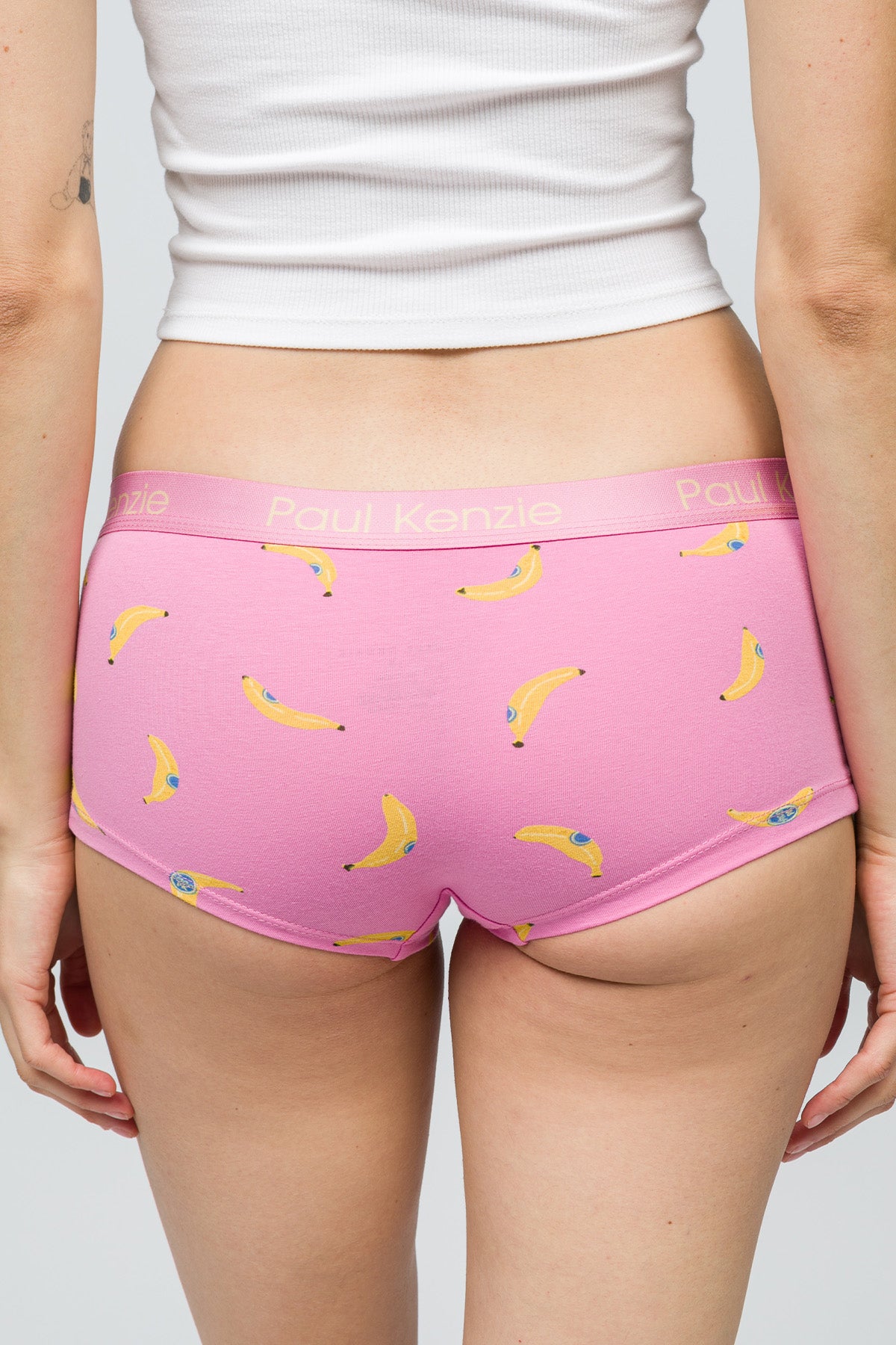 Desenli Kadın Boyshort Külot - Bananas