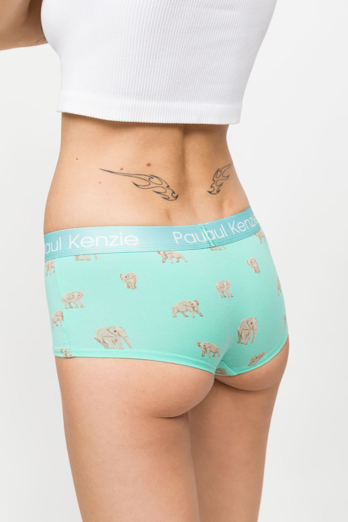 Desenli Kadın Boyshort Külot – Eco Characters – Elephantastic
