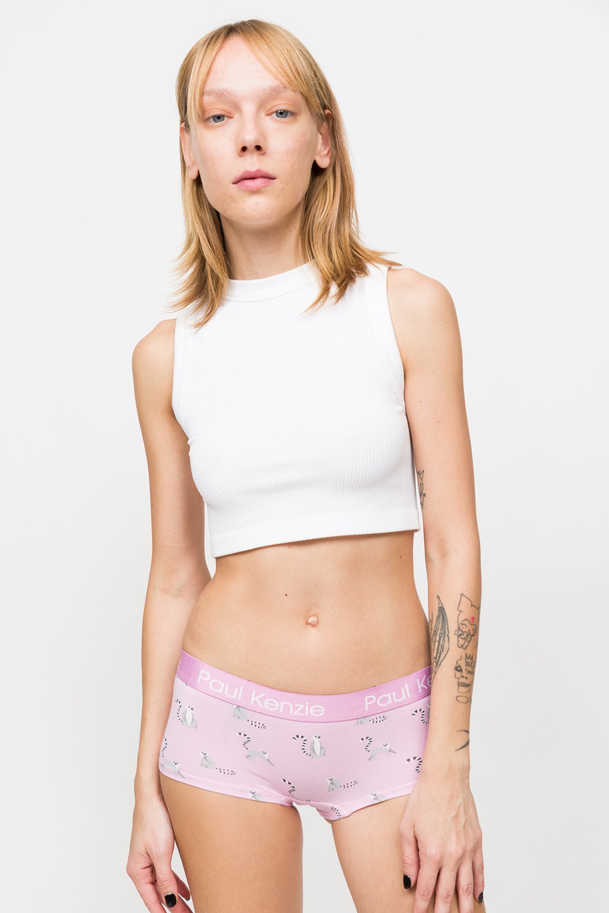 Desenli Kadın Boyshort Külot – Eco Characters – Lemur