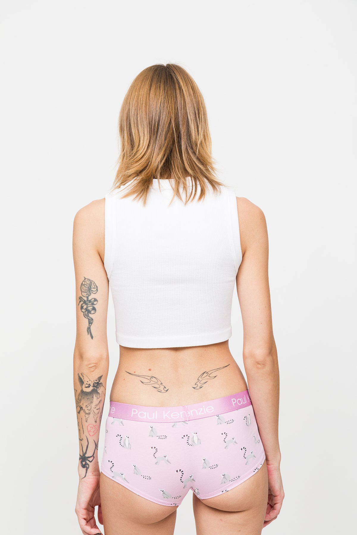 Desenli Kadın Boyshort Külot – Eco Characters – Lemur