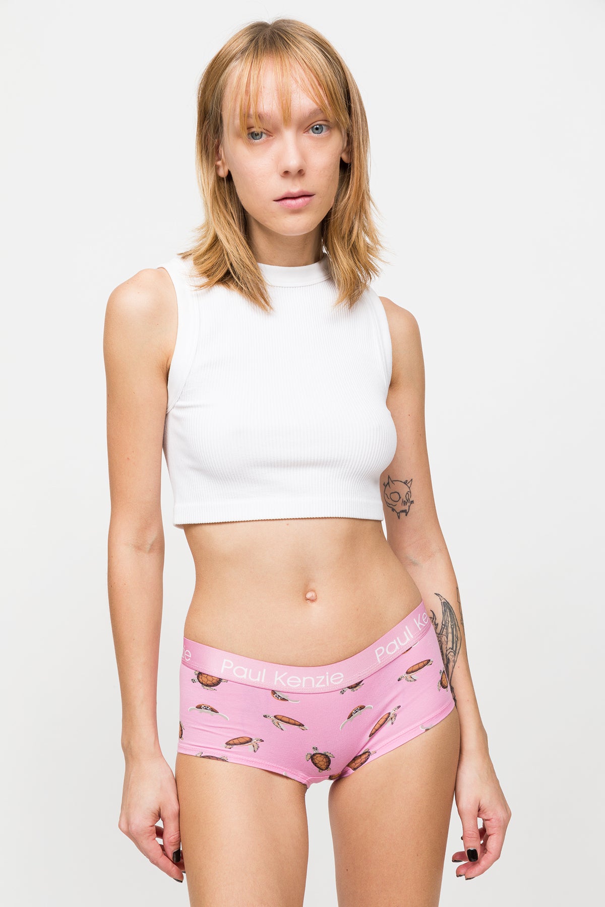 Desenli Kadın Boyshort Külot – Eco Characters – Turtley