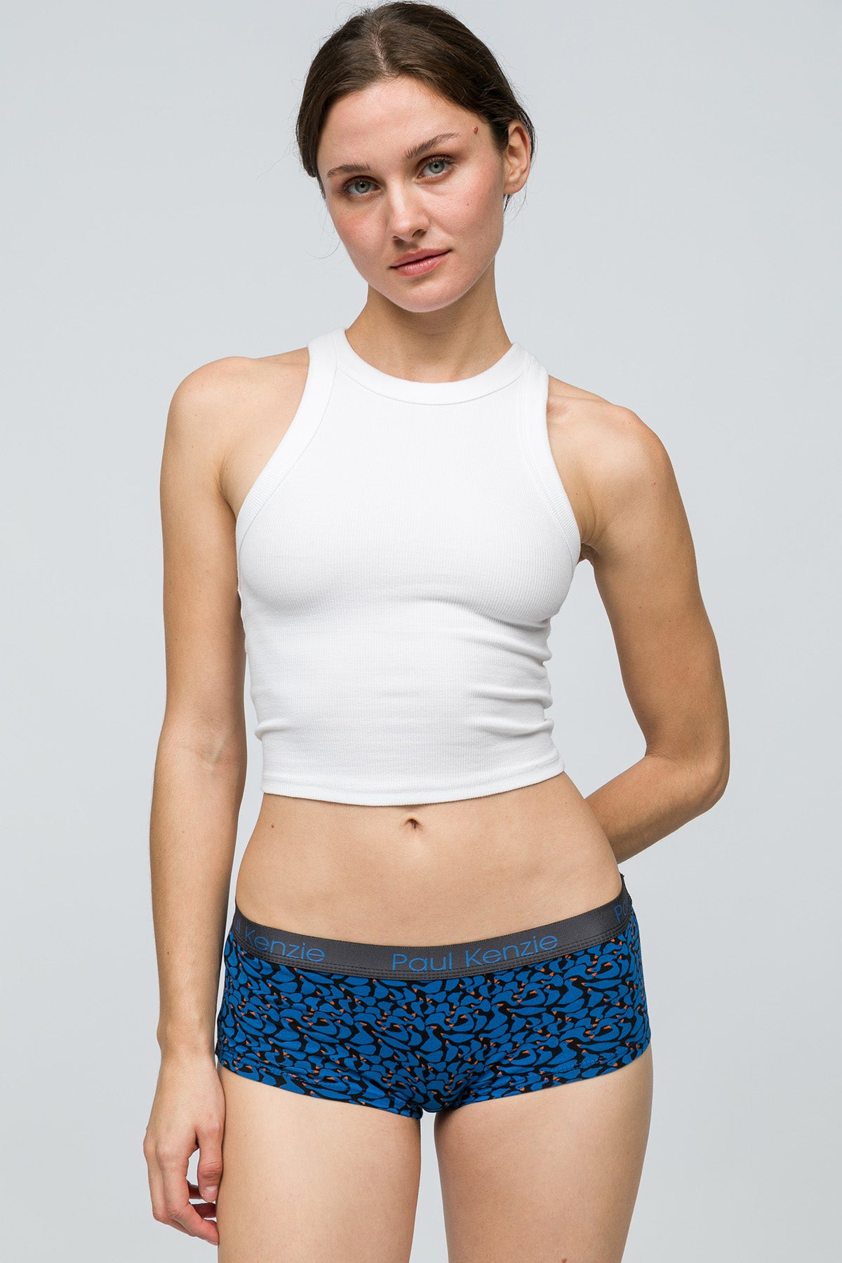 Desenli Kadın Boyshort Külot - Goose