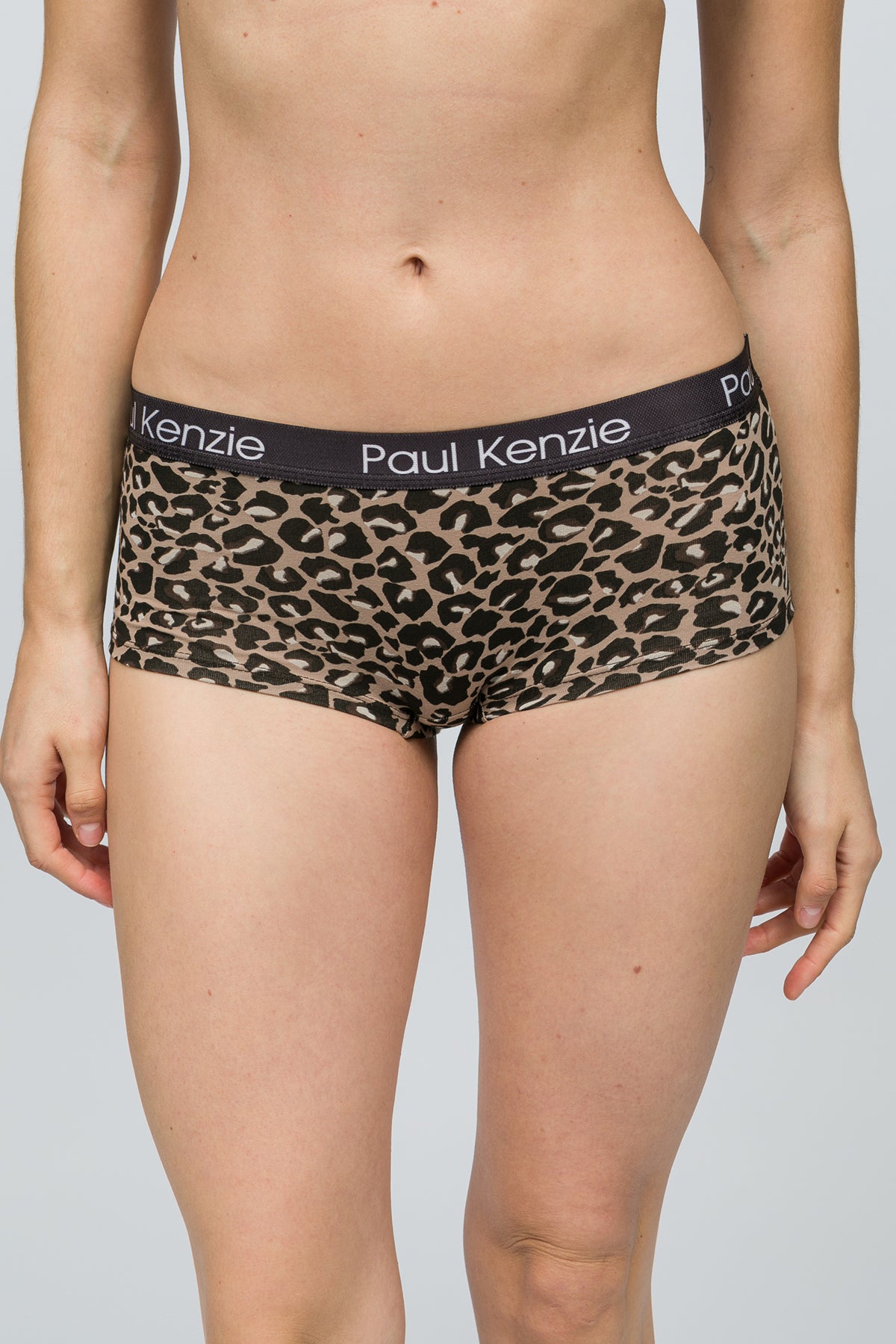 Desenli Kadın Boyshort Külot - Leopard